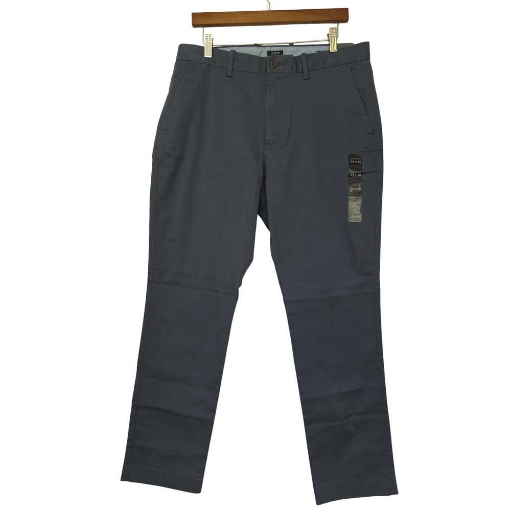 J. Crew Original Chino Pant Athletic Slim Mens 33x30 Blue NWT $98 CO401